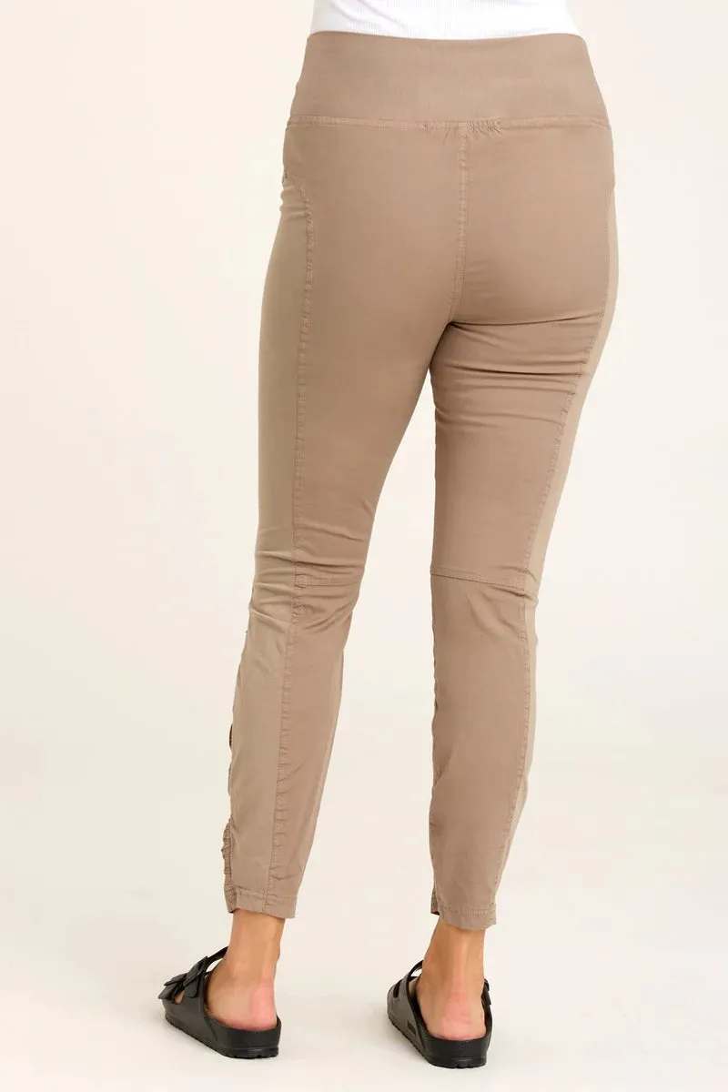 High Waist Penny Legging - Truffle