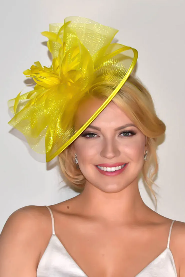 Isla Fascinator - Yellow