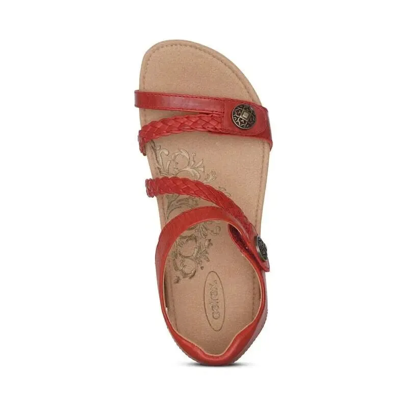 Jillian Quarter Braided Strap - Red