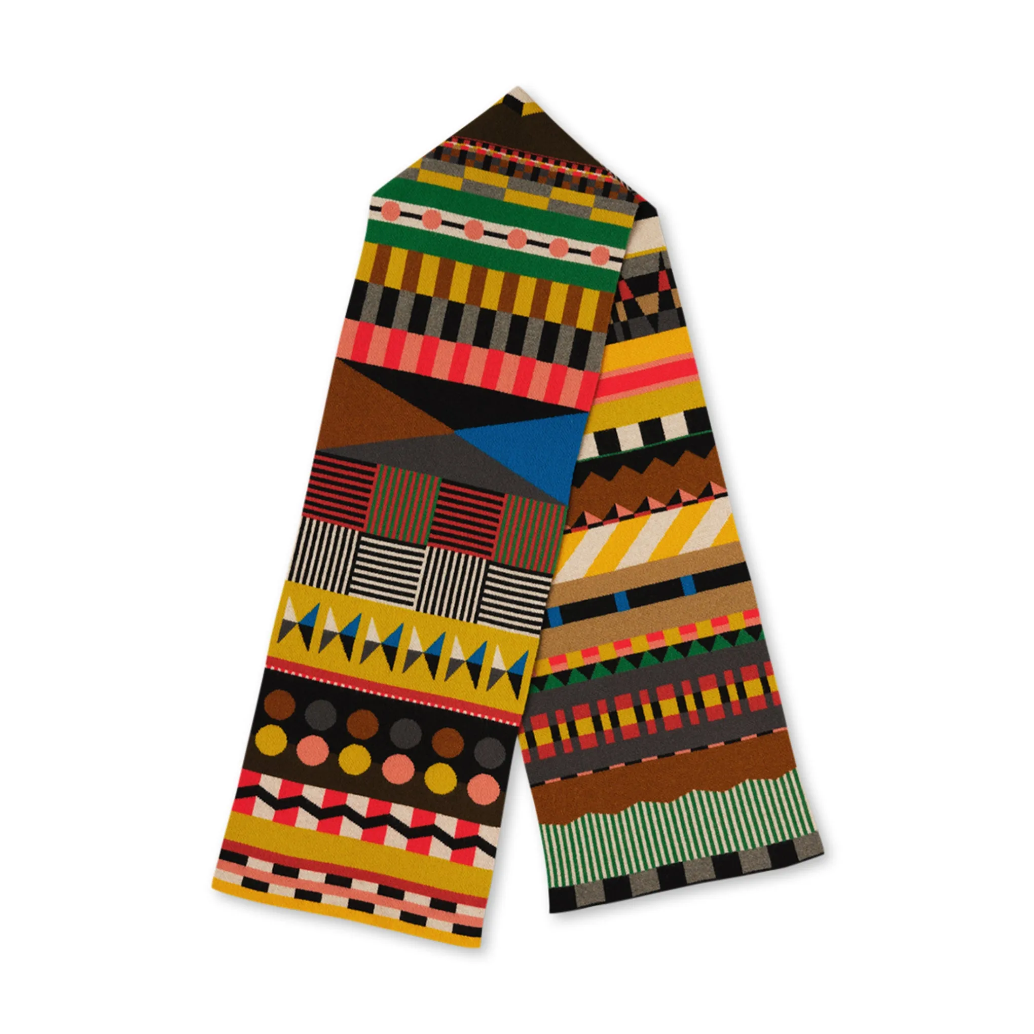 Jo Gordon Geometric Wool Scarf