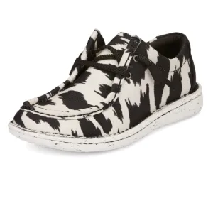 Justin Cowprint Hazer Shoe