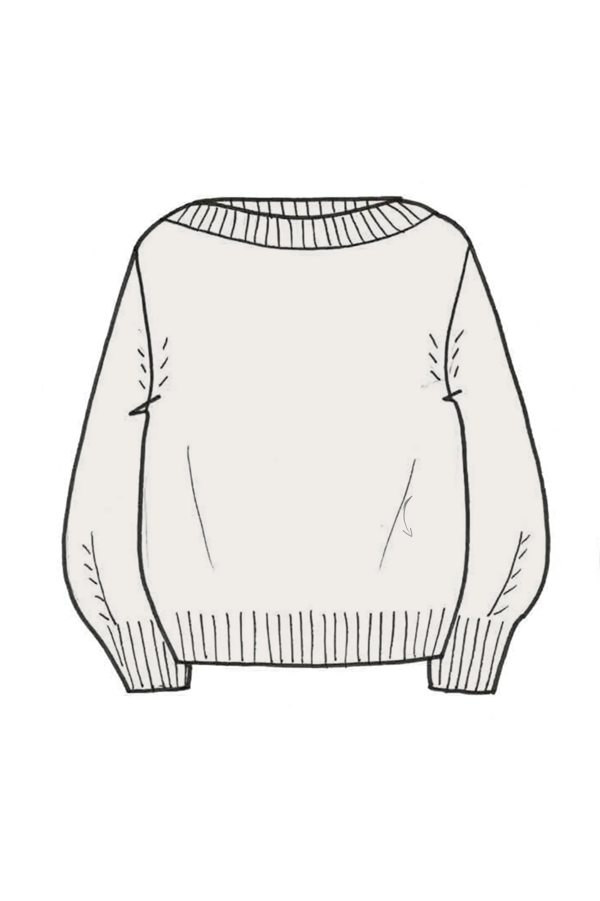 Lofty Oversized Crew Neck Cashmere Sweater - Made to Order