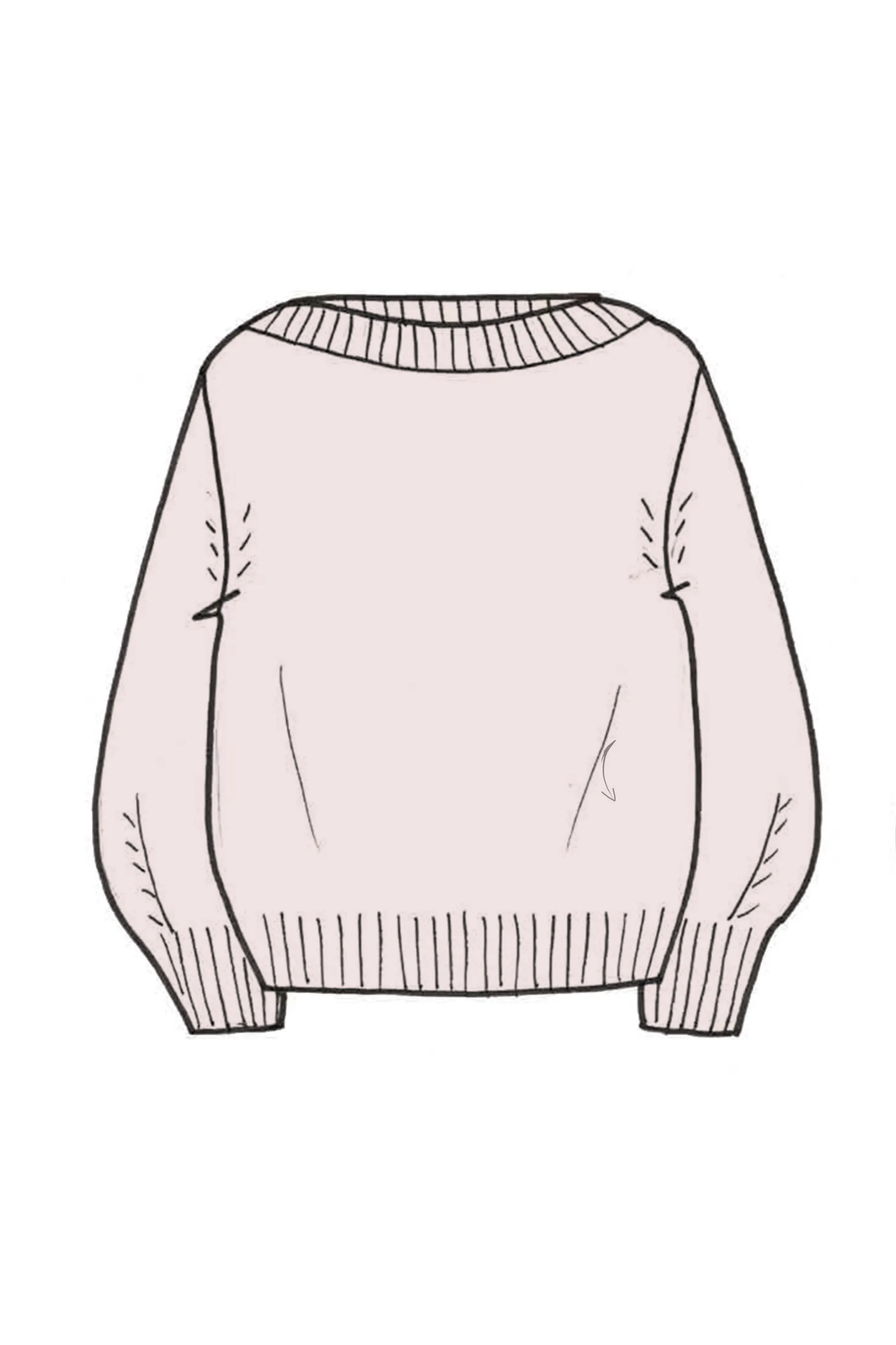 Lofty Oversized Crew Neck Cashmere Sweater - Made to Order