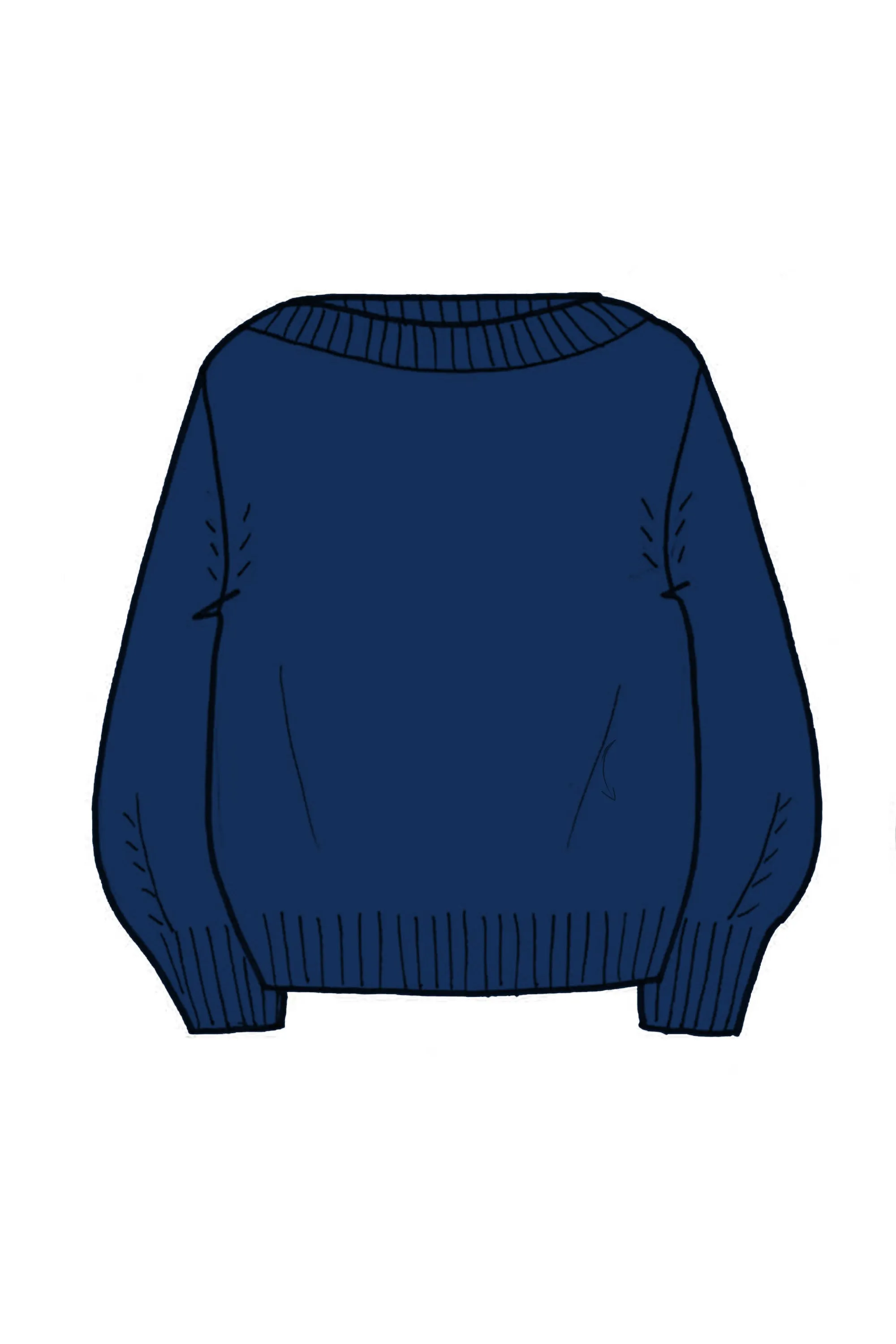 Lofty Oversized Crew Neck Cashmere Sweater - Made to Order