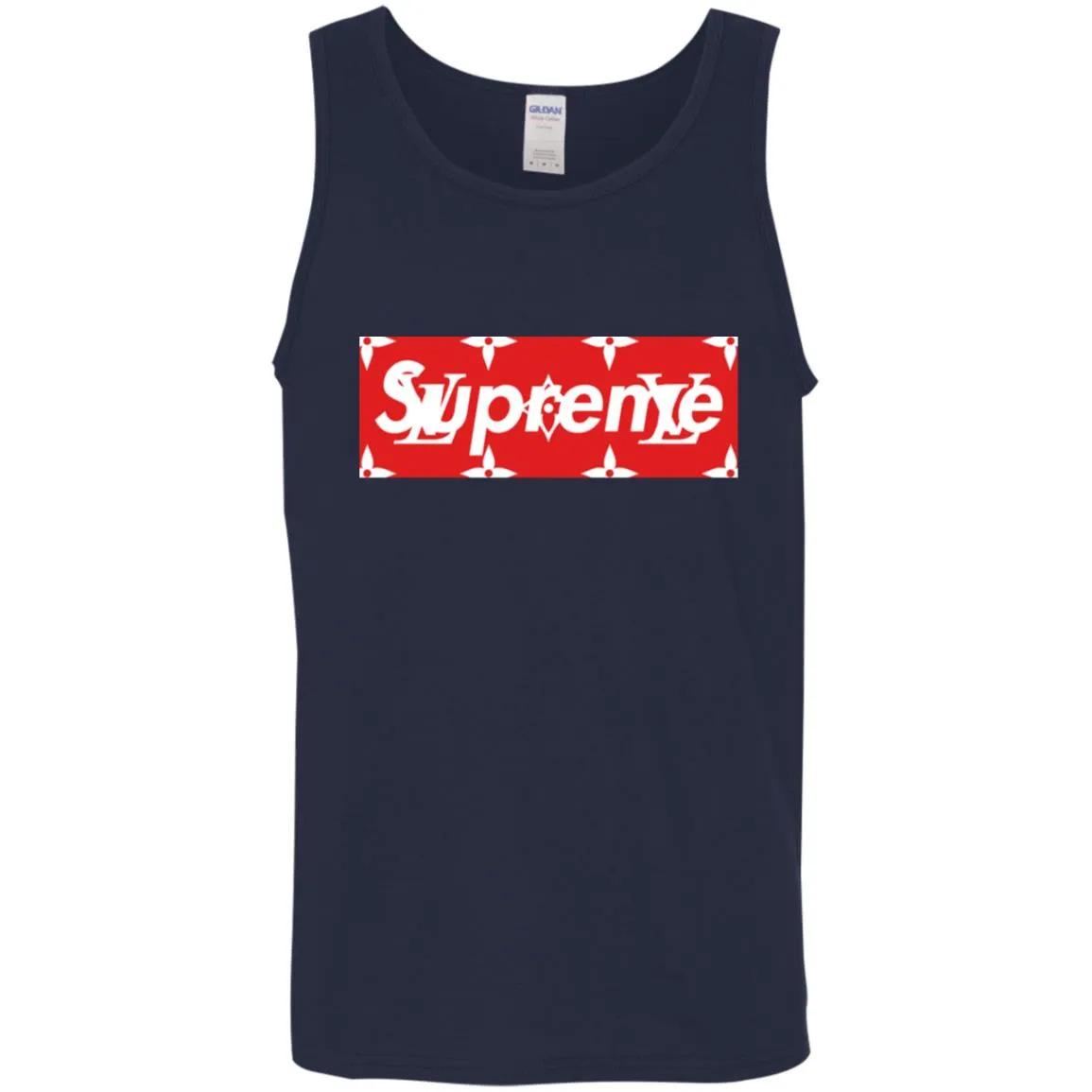 Louis Vuitton Box Supreme T-shirt Men Cotton Tank