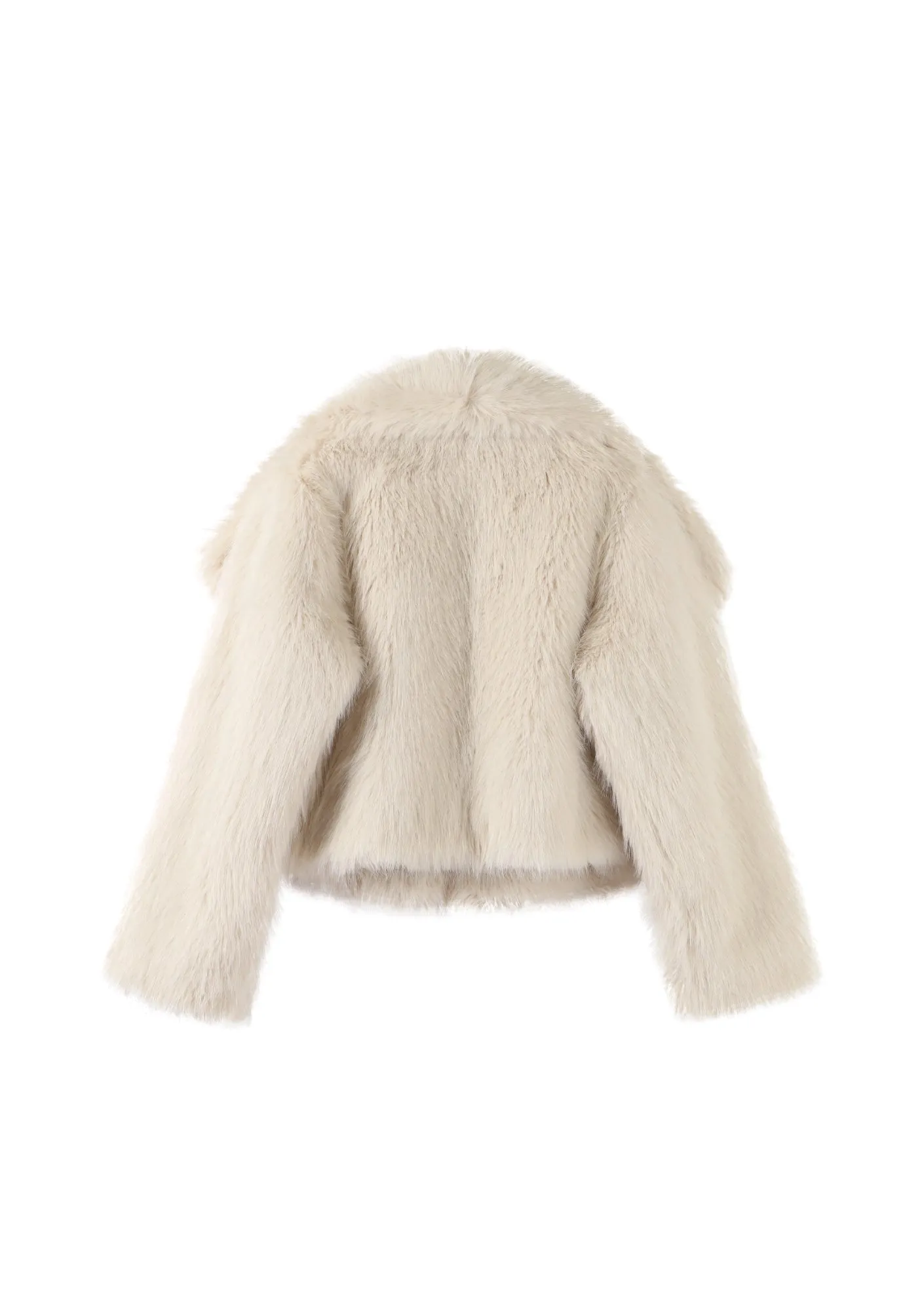 Lyla Faux Fur Cream Coat