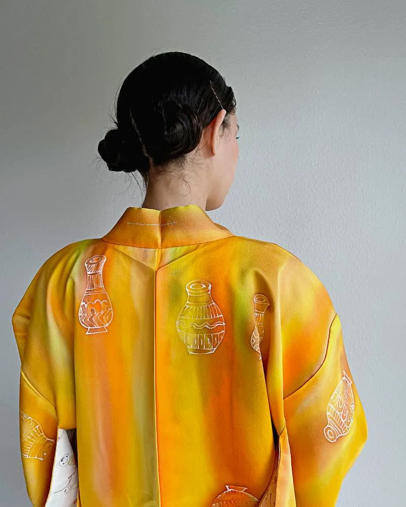 Mandarin Elegance Vessel Haori Kimono Jacket