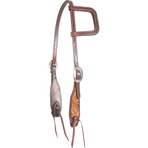 Martin Floral Tooled Slip Ear Headstall