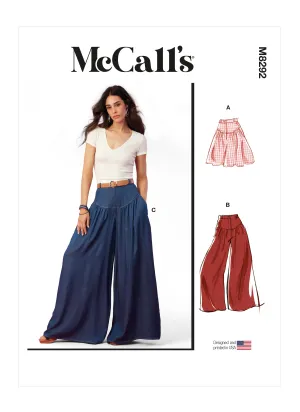 McCall's Pattern M8292 Misses Shorts & Pants