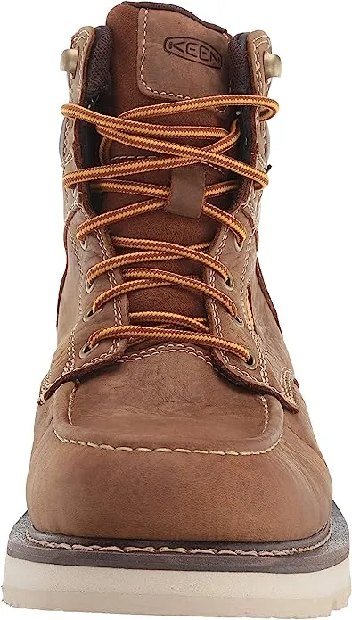 Men's 6" Keen Utility Cincinnati Brown, WP, EH, SR, Wedge Soft Toe Boot