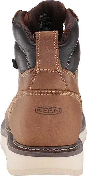 Men's 6" Keen Utility Cincinnati Brown, WP, EH, SR, Wedge Soft Toe Boot