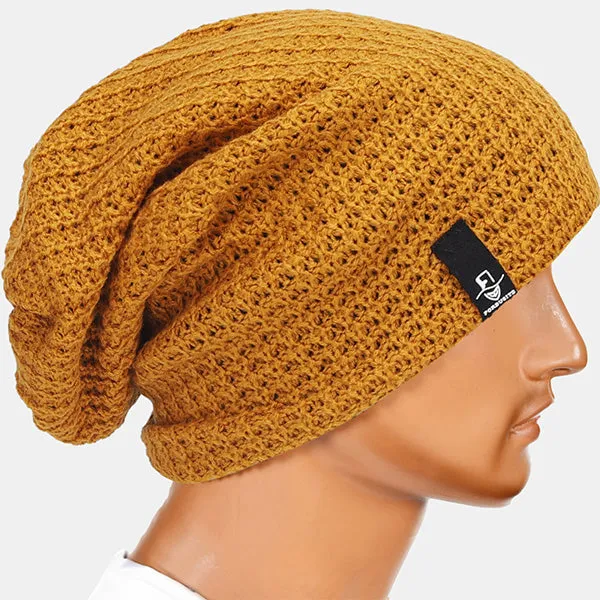 Mens Slouchy Long Oversized Beanie for Summer Winter B08