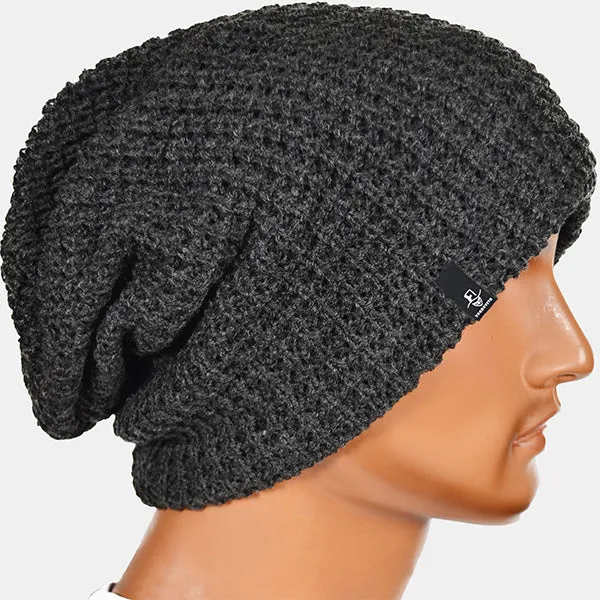 Mens Slouchy Long Oversized Beanie for Summer Winter B08