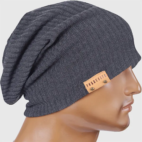 Mens Striped Baggy Slouchy Beanie Hats B011s