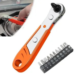 Mini Ratchet Wrench - Socket Wrench Spanner for Car Accessory for Replacement Parts