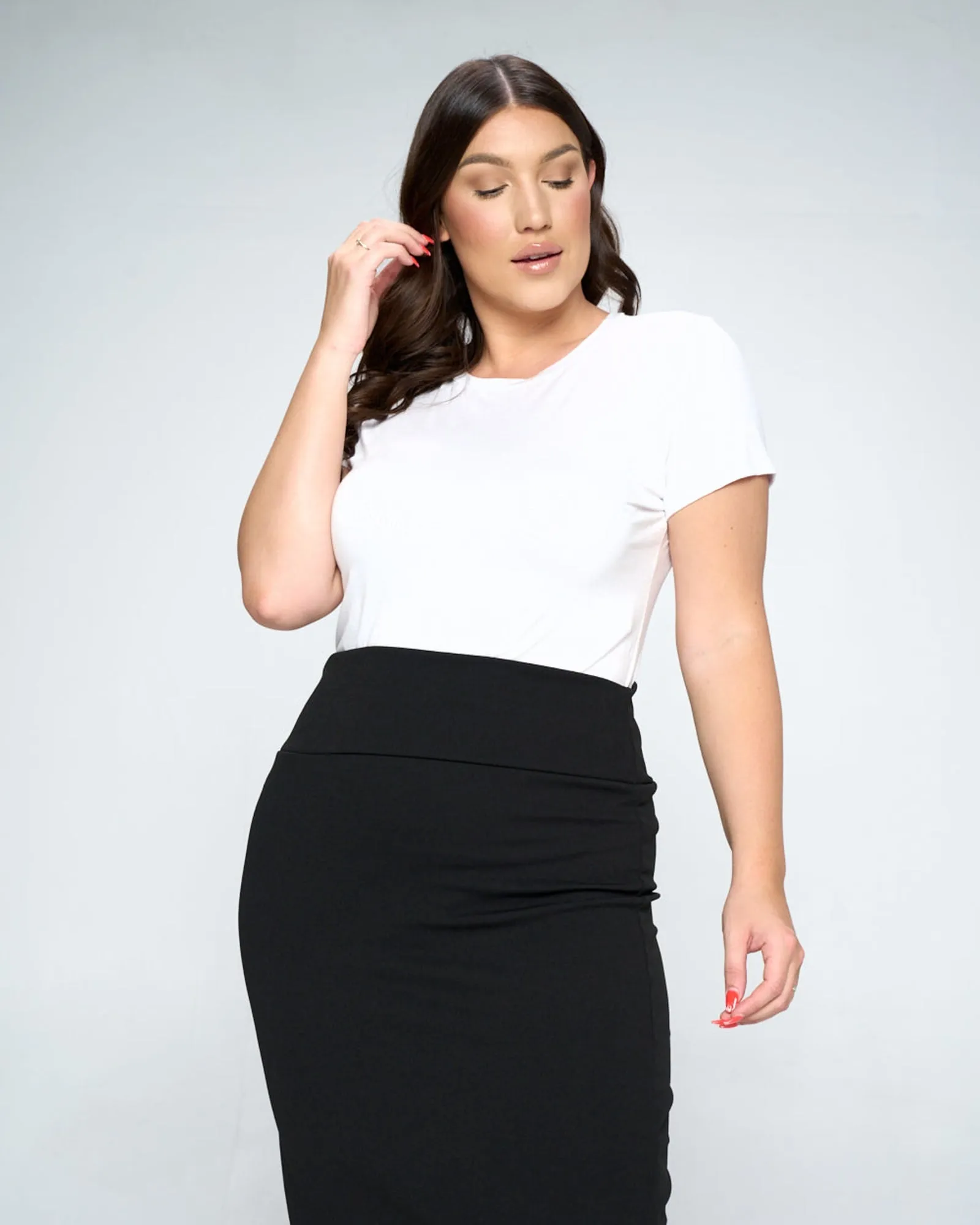 Molly Pencil Skirt | Black