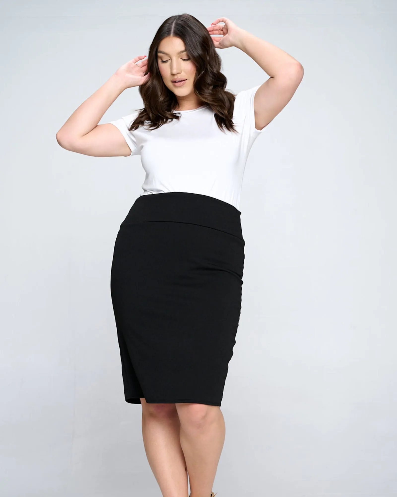 Molly Pencil Skirt | Black