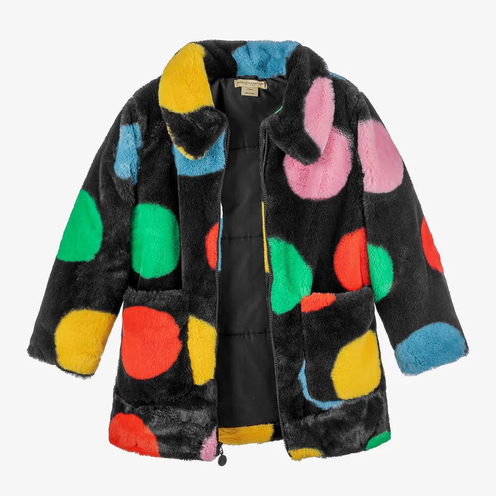 Multicolor Polka Dot Coat