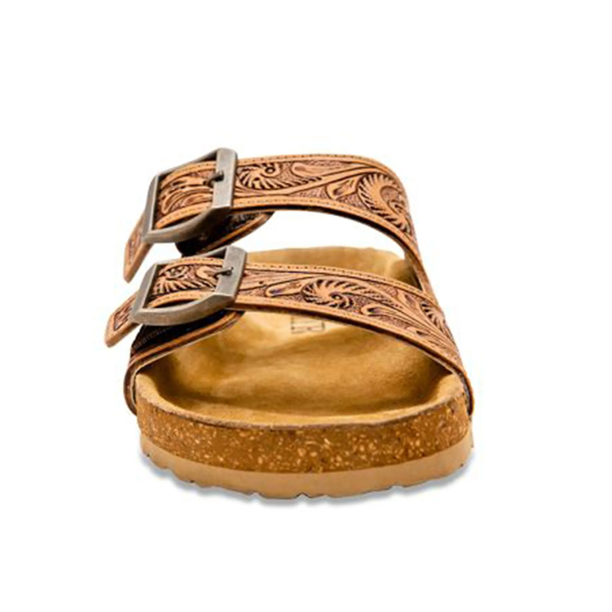 Myra Bags Tooled Double Strap Sandal