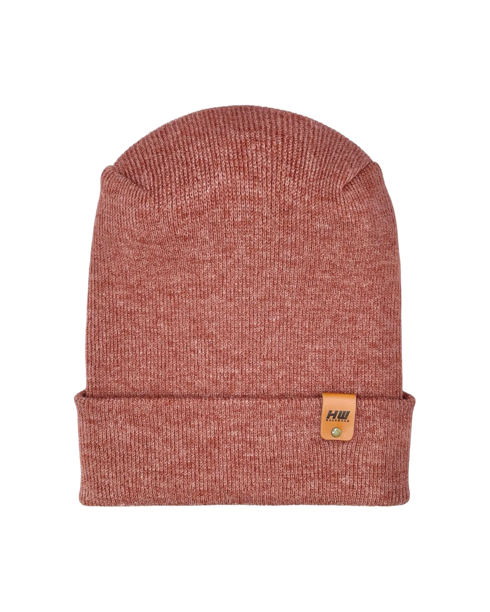 NEW HAAKWEAR Theta-Stitch Cuffed Beanie - Designed and Made in USA (Patent Pending Design) - Rusty Burgundy