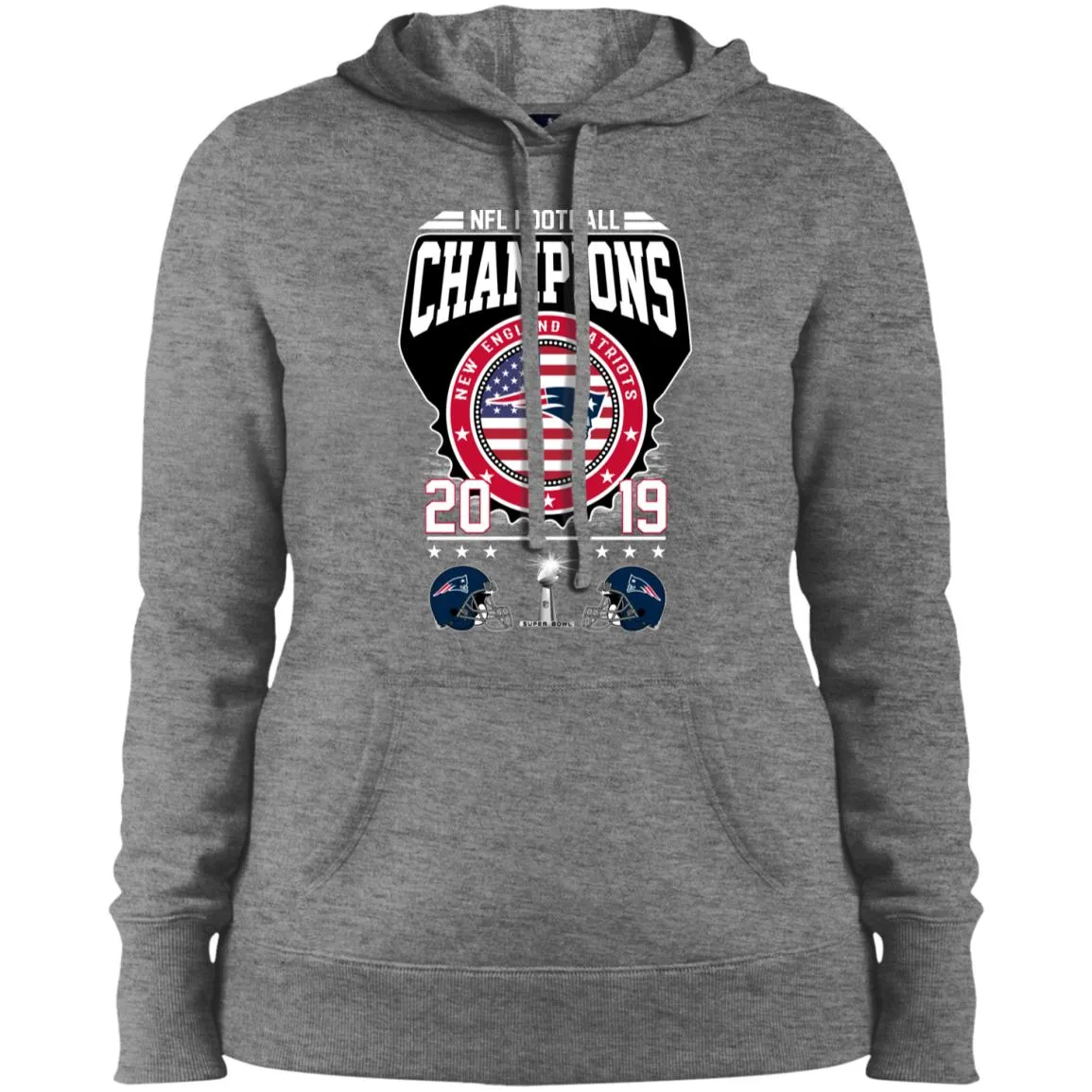 Nfl – Football Champions New England Patriots Super Bowl 2019 Women Hooded Sweatshirt