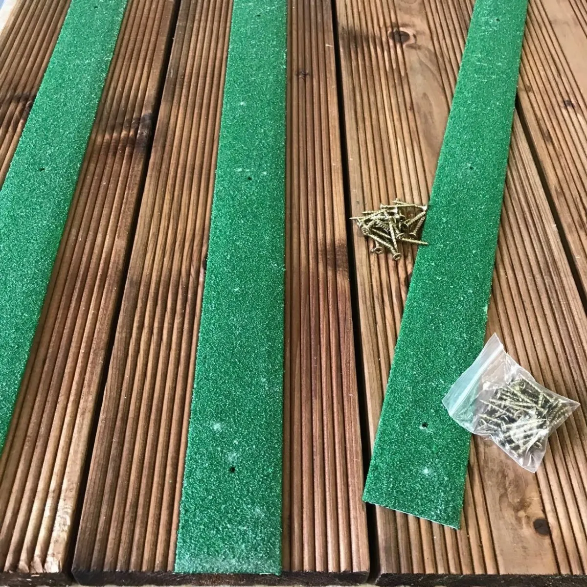 Non Slip Decking Strips GRP Heavy Duty Pro Grade 50mm - GREEN