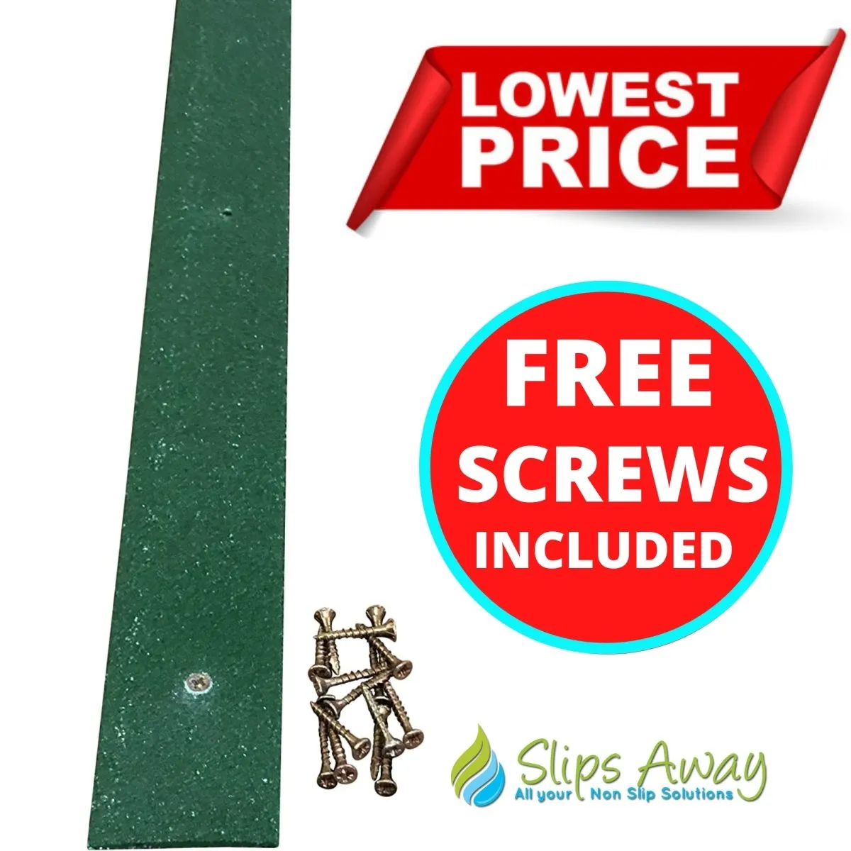 Non Slip Decking Strips GRP Heavy Duty Pro Grade 50mm - GREEN