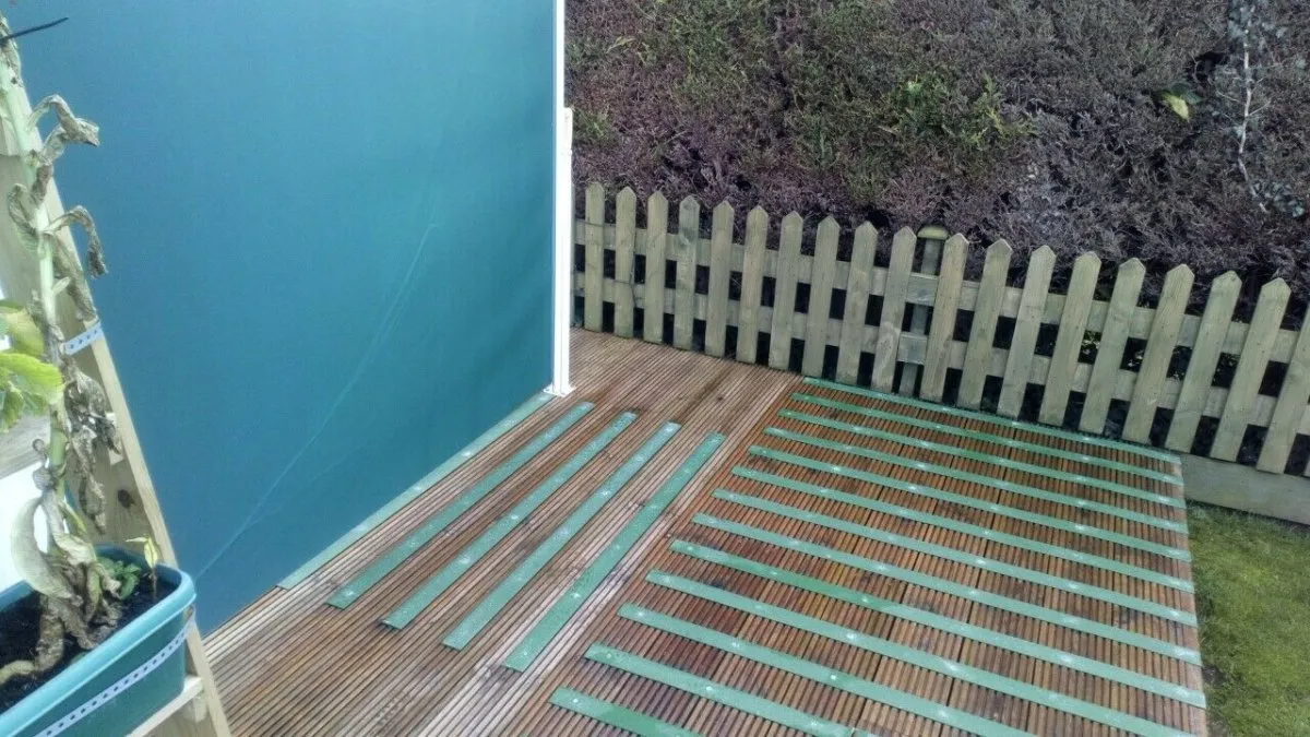 Non Slip Decking Strips GRP Heavy Duty Pro Grade 50mm - GREEN