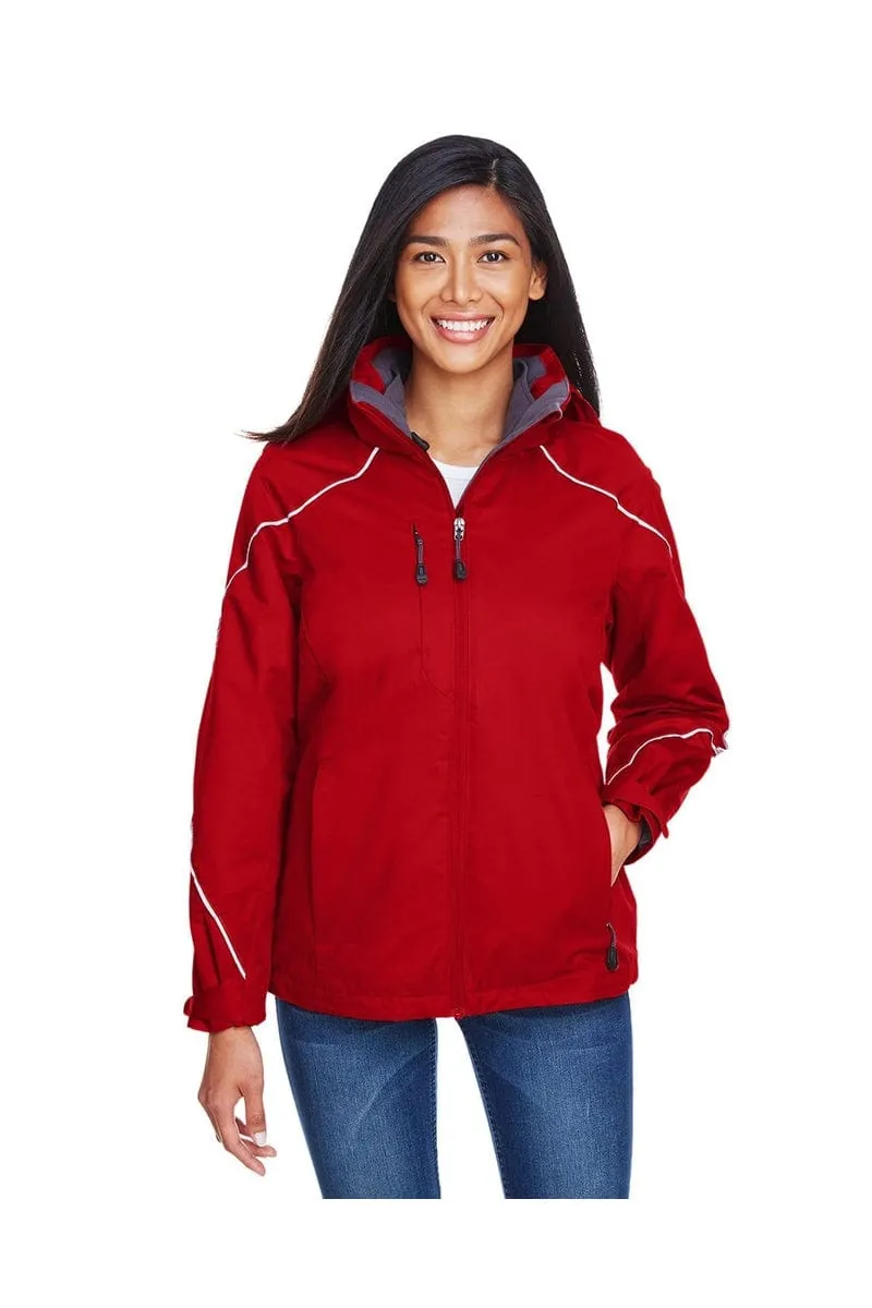 North End 78196: Ladies' Angle 3-in-1 Jacket with Bonded Fleece Liner