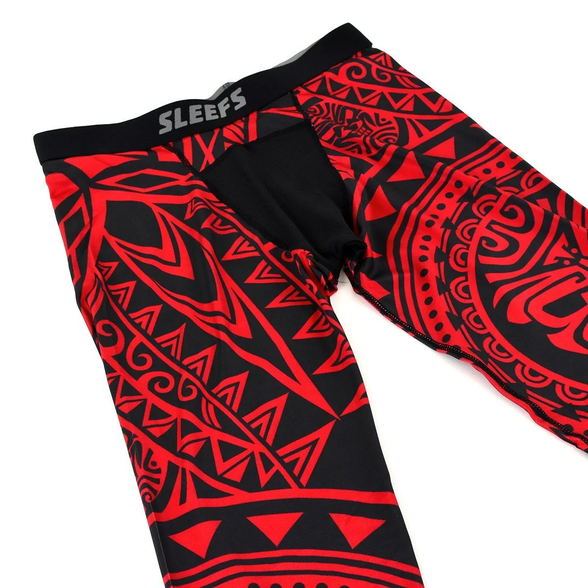 Oceanic Warrior Red compression tights / leggings