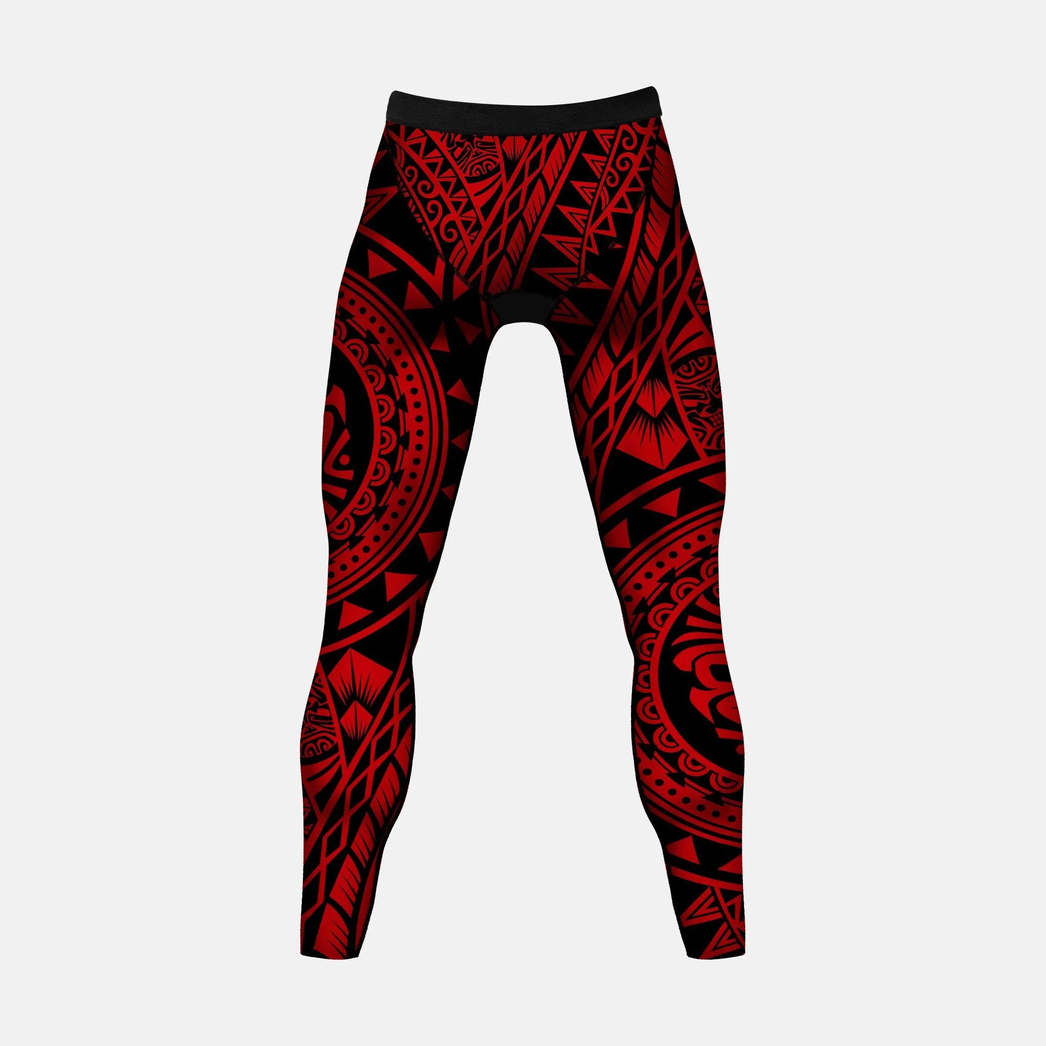 Oceanic Warrior Red compression tights / leggings