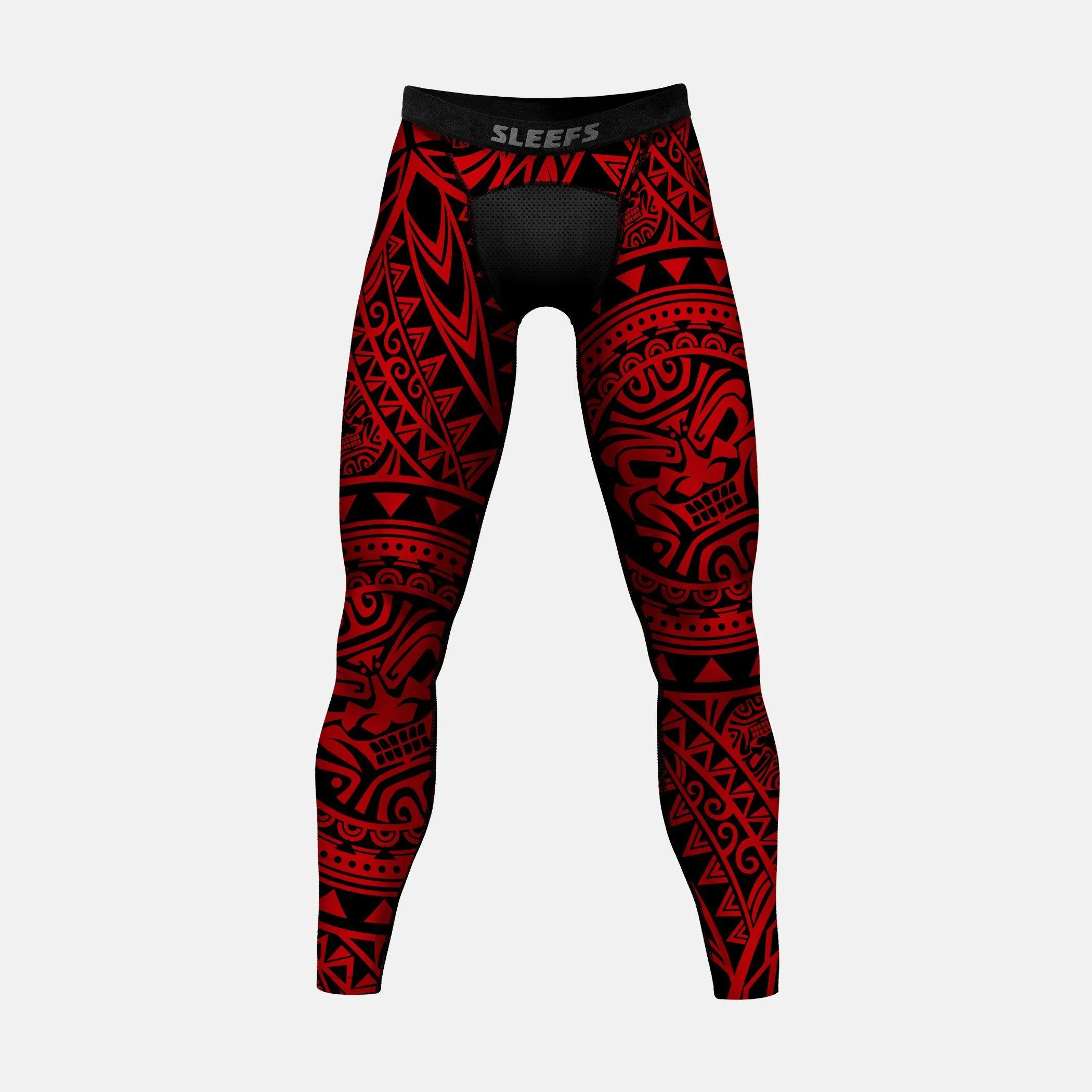 Oceanic Warrior Red compression tights / leggings