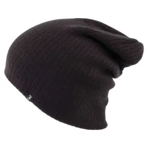 Oversized Ribknit Beanie Hat - Black Wholesale