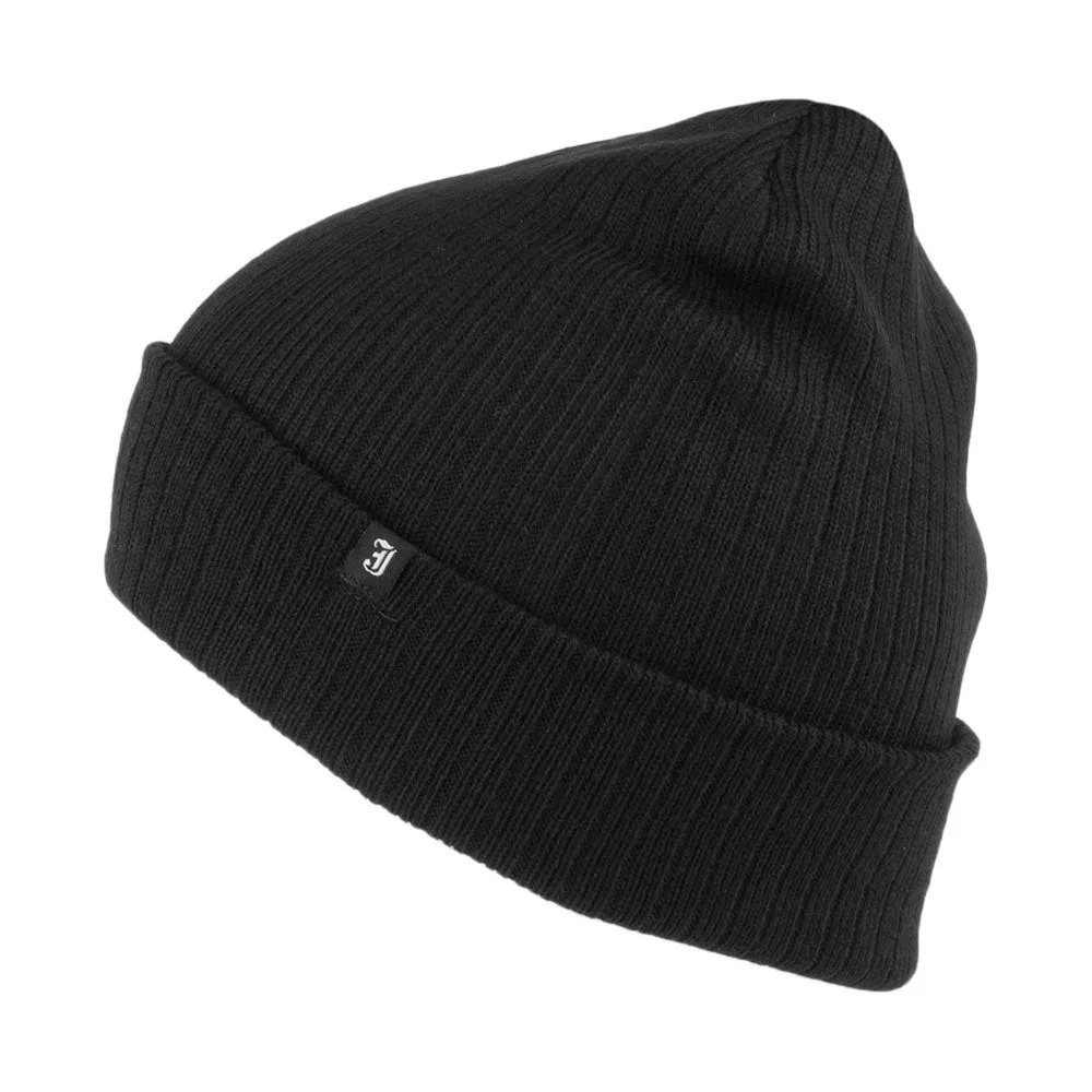 Oversized Ribknit Beanie Hat - Black Wholesale