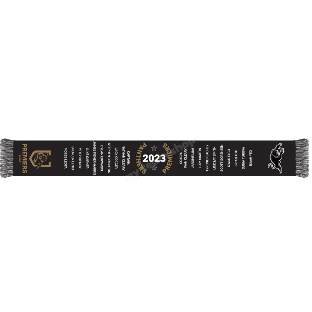 PENRITH PANTHERS 2023 NRL PREMIERSHIP SCARF