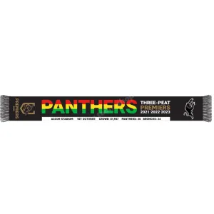 PENRITH PANTHERS 2023 NRL PREMIERSHIP SCARF