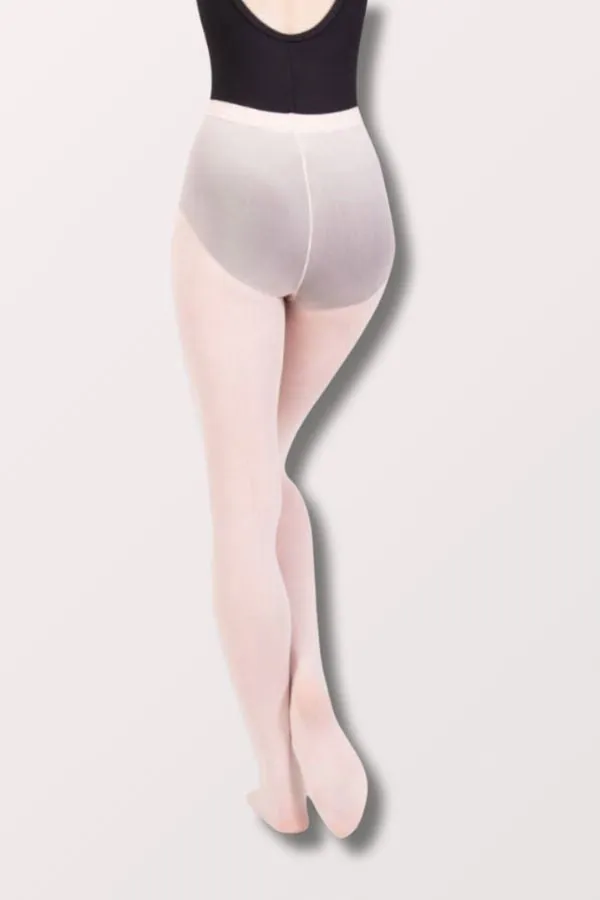 Plus Size TotalSTRETCH Seamless Footed Tights - Theatrical Pink