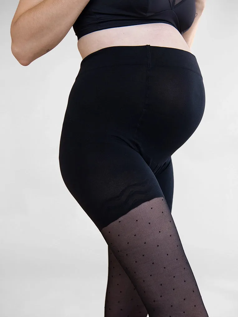 Polka Dot Maternity Tights