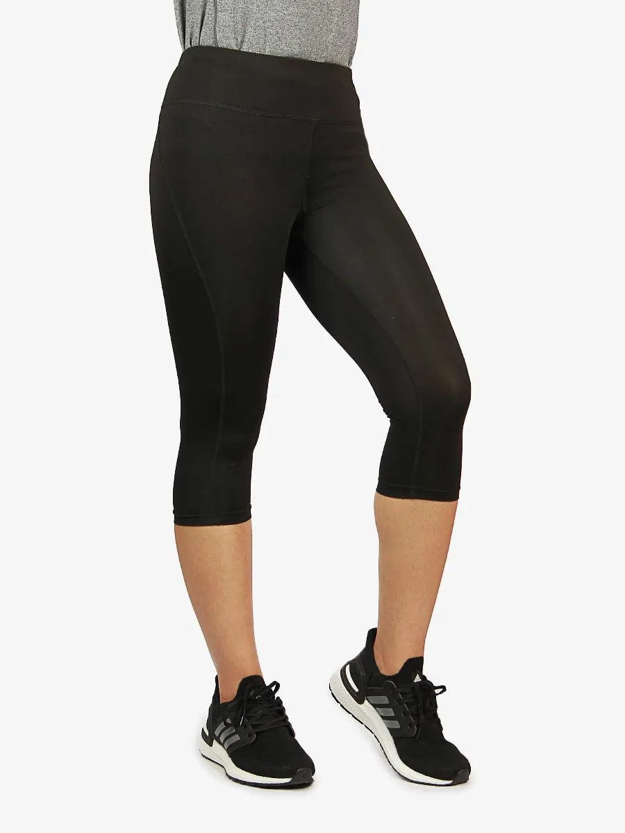 Power - Compression Three Quarter Tights - 1600 - Black