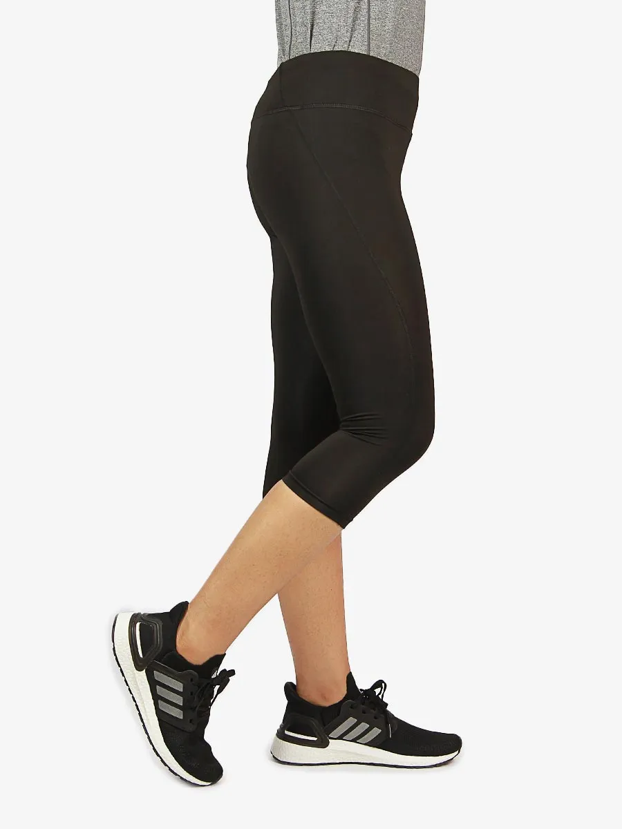 Power - Compression Three Quarter Tights - 1600 - Black