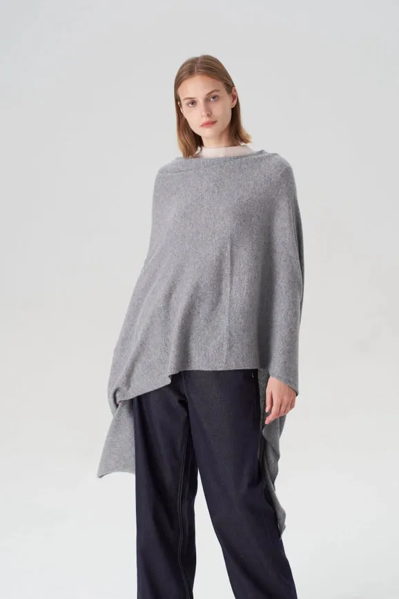 Pure Cashmere Travel Wrap - Grey