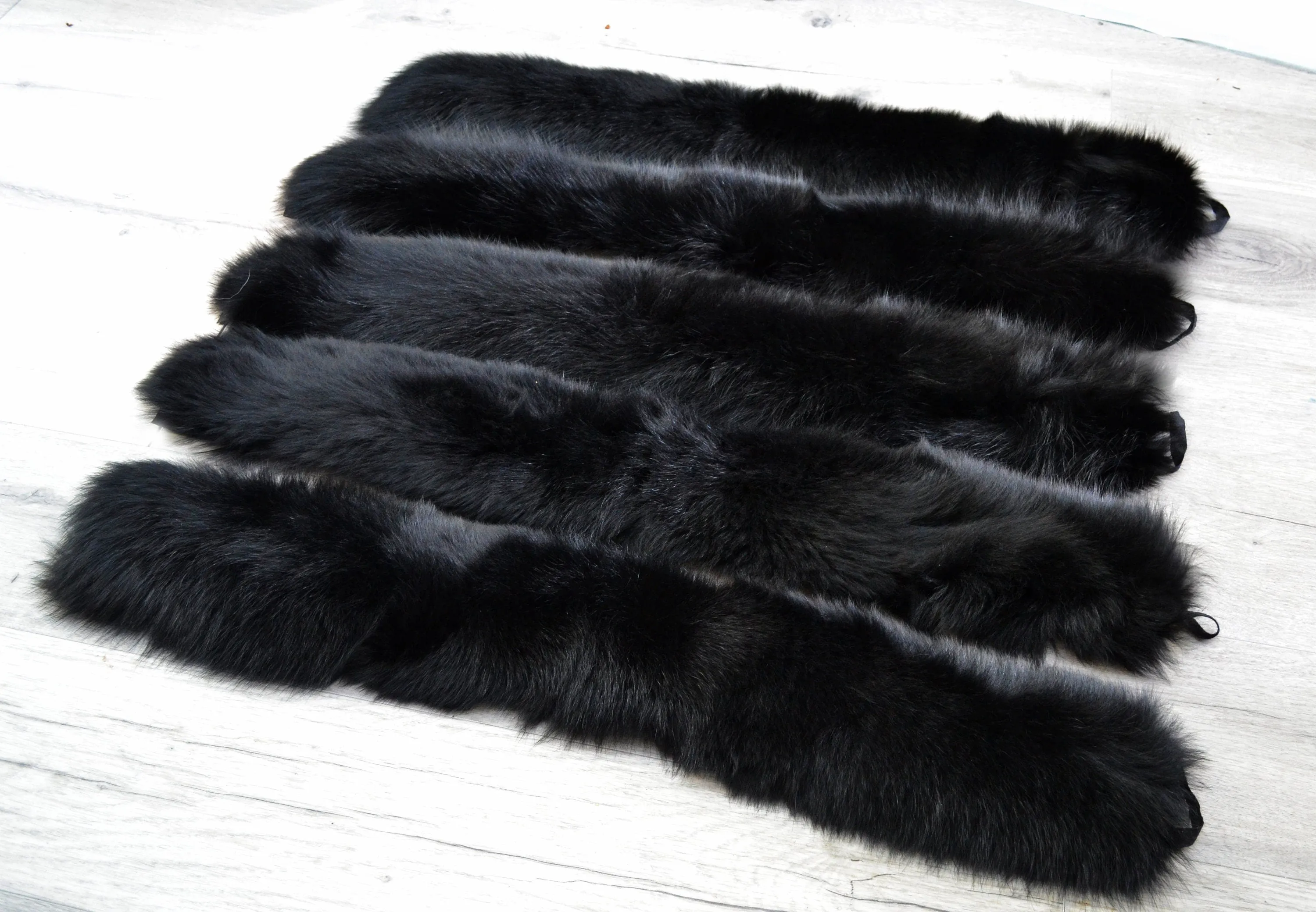 READY to SHIP (not Tail) XL Extra Large Real Fox Fur Trim Hood, Fur collar trim, Fox Fur Collar, Fur Scarf, Fur Ruff, Fox Fur Hood, Hood Fur