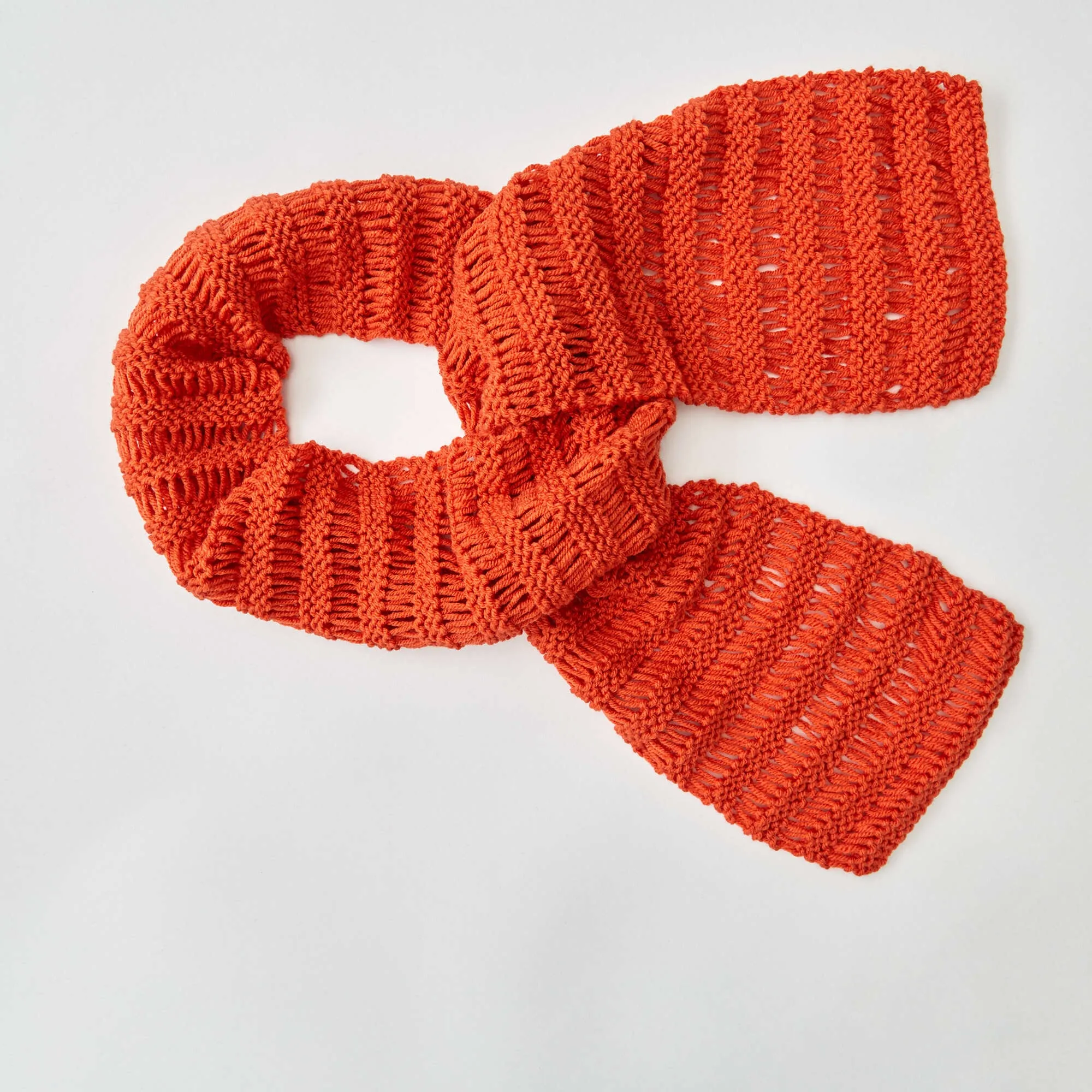 Red Heart Beginner Drop Stitch Scarf