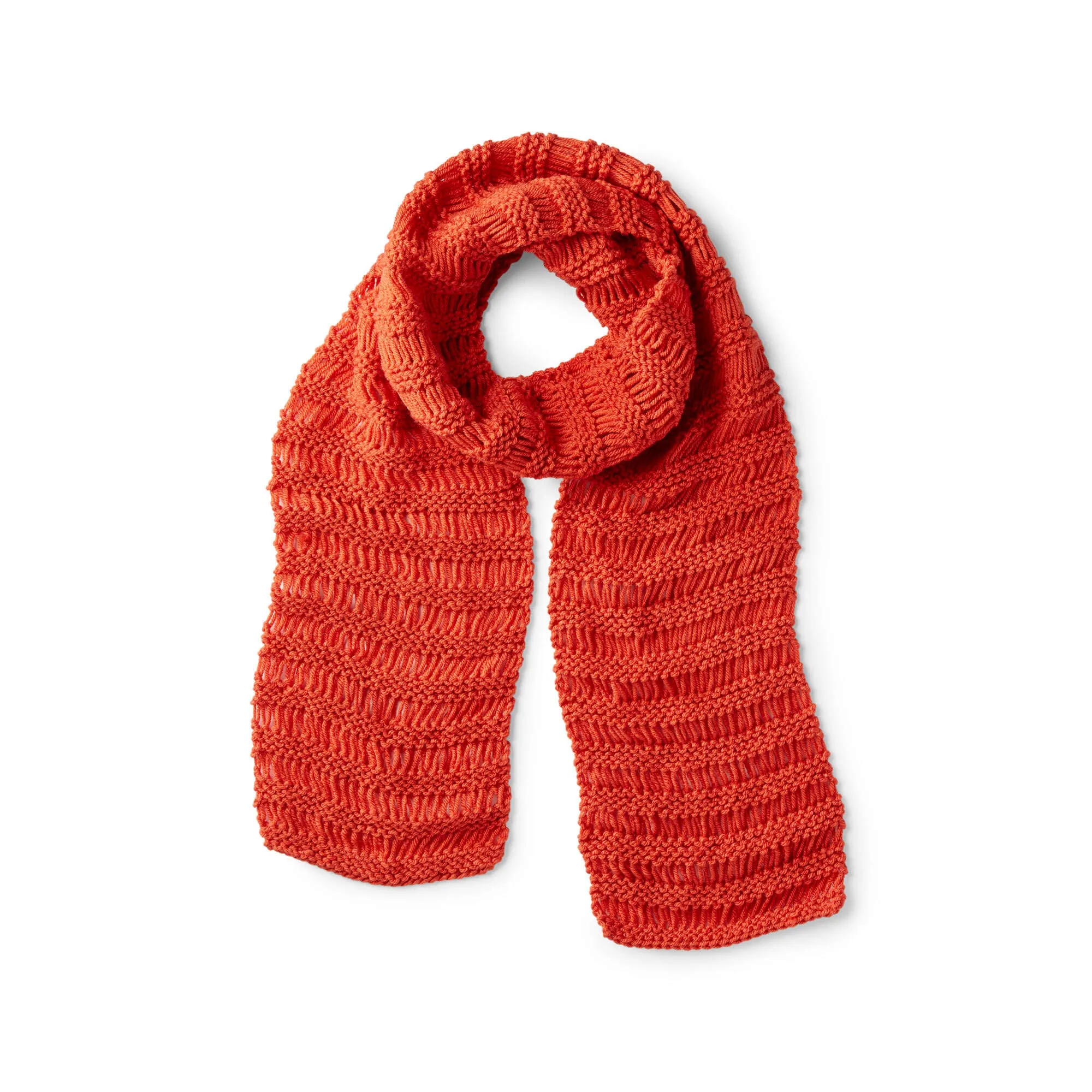 Red Heart Beginner Drop Stitch Scarf