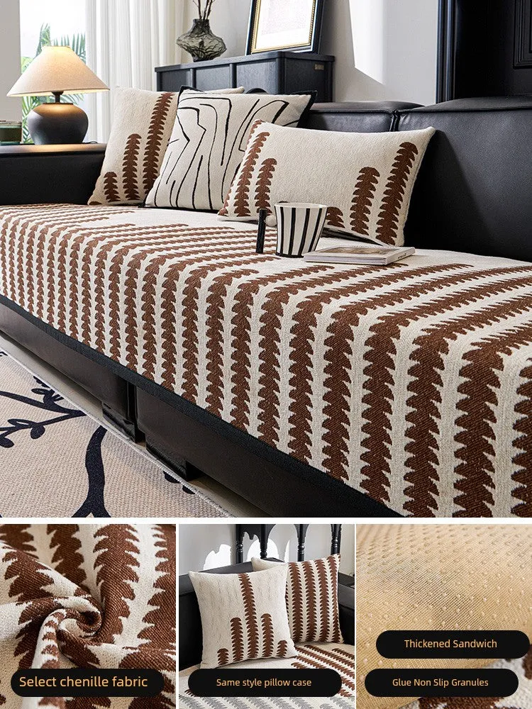 Scandinavian Chenille Non-Slip Sofa Cover