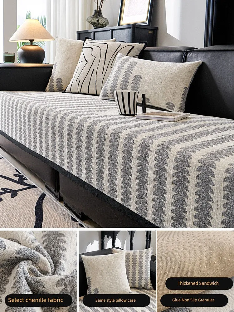 Scandinavian Chenille Non-Slip Sofa Cover