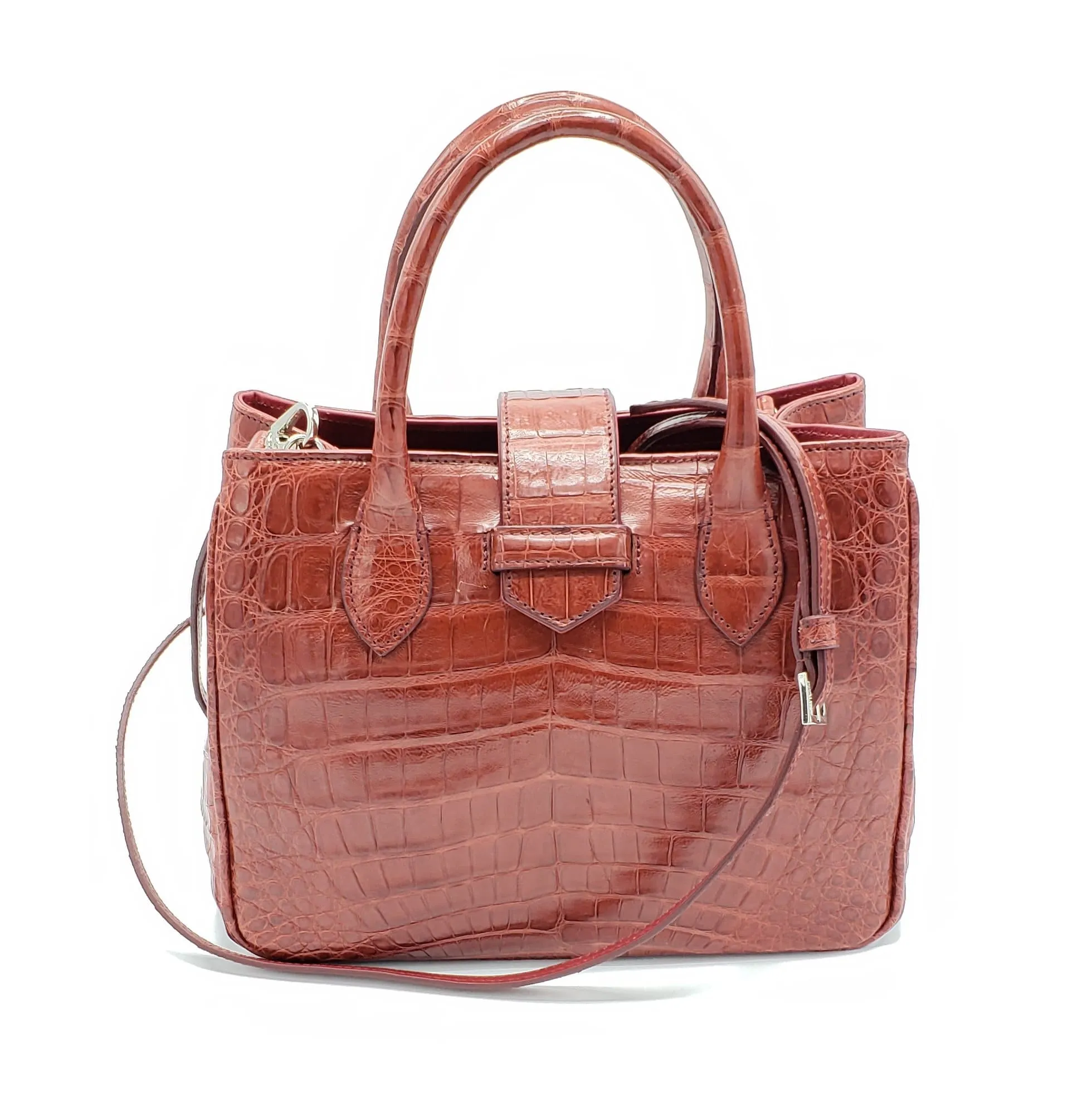 Siena Satchel Crocodile Bag