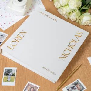 Silky White   Real Gold | Guest Book