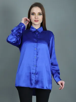 SKY LOVE SATIN SHIRT