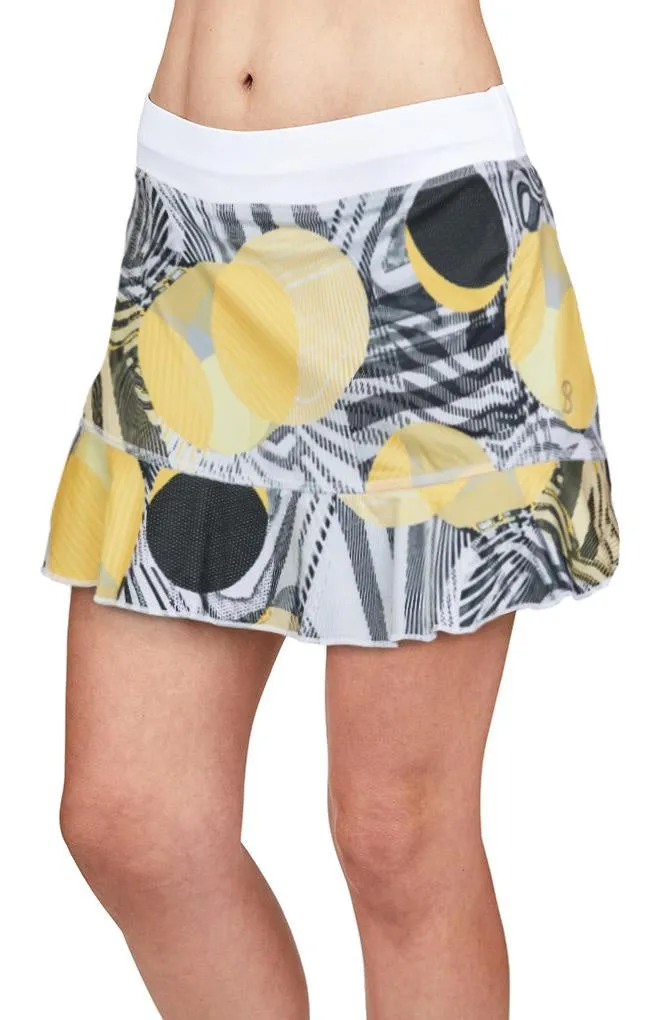 Sofibella Print 14" Skirt- Circle Vibe